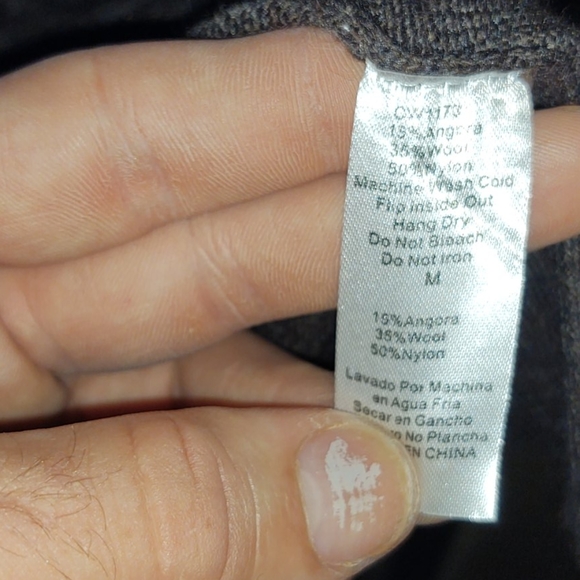 Brown cashmere blend cardigan - Picture 7 of 7